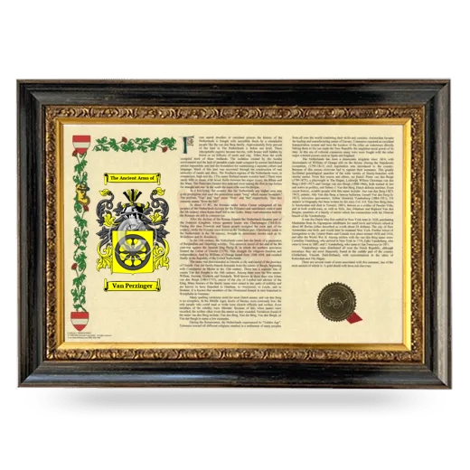 Van Perzinger Armorial Landscape Framed - Heirloom